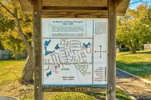 Hall Park, Norman, Oklahoma - Trail Map